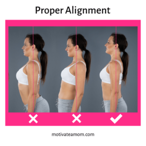 picture showing proper alignment or posture for the Connection Breath.